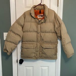 Vintage 1970’s NorthFace Gorpcore Tan Down Puffer Coat